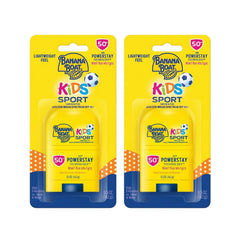 Banana Boat Kids Sport Sunscreen Stick Travel Sunscreen, SPF 50, 0.5oz, Twin Pack