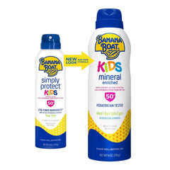 Banana Boat Kids Mineral Enriched, Broad Spectrum Sunscreen, SPF 50+, Pack of 1, 9.5 oz.