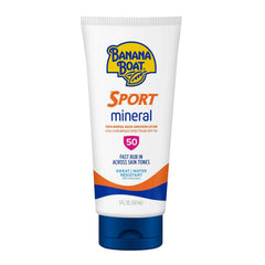 Banana Boat Sport Mineral Sunscreen SPF 50 Lotion, 5Fl Oz | Zinc Oxide Sunscreen Lotion, SPF 50 Sunblock, 5Fl Oz