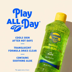 Banana Boat Soothing After Sun Gel with Aloe Twin Pack | Aloe Vera Gel, Sunburn Relief, After Sun Care, 16 fl oz each