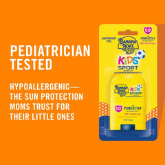 Banana Boat Kids Sport Sunscreen Stick Travel Sunscreen, SPF 50, 0.5oz, Twin Pack