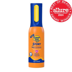 Banana Boat 360 Coverage Sport Sunscreen Mist SPF 50 | Refillable Bottle, Spray Sunscreen SPF 50, Non-Aerosol Sunblock, 360 Coverage Spray, 5.5Fl Oz