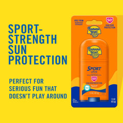 Banana Boat Sport Ultra Sunscreen Stick SPF 50, 1.5oz | Travel Size Sunscreen, Mini SPF Stick Sunblock, Oxybenzone Free, 1.5oz