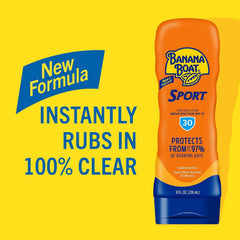 Banana Boat Sport Ultra Lotion Sunscreen Broad Spectrum, SPF 30, 8oz each, Twin Pack