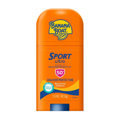 Banana Boat Sport Ultra Sunscreen Stick SPF 50, 1.5oz | Travel Size Sunscreen, Mini SPF Stick Sunblock, Oxybenzone Free, 1.5oz