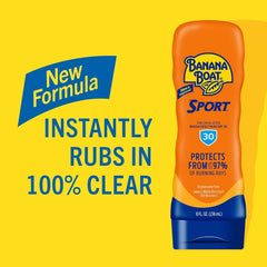Banana Boat Sport Ultra SPF 30 Sunscreen Lotion, 8Fl Oz | Sport Sunscreen SPF 30 Lotion, Sunblock, Skin Sun Protection, Water Resistant Sun Care, 8Fl Oz