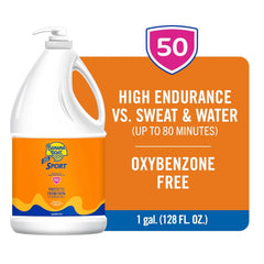 Banana Boat Sport Ultra SPF 50 Sunscreen Lotion, 128 Fl Oz, Oxybenzone Free (Pack of 1)