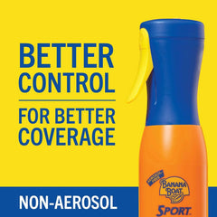 Banana Boat 360 Coverage Sport Sunscreen Mist SPF 50 | Refillable Bottle, Spray Sunscreen SPF 50, Non-Aerosol Sunblock, 360 Coverage Spray, 5.5Fl Oz