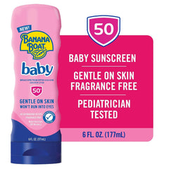 Banana Boat Baby Sunscreen Lotion SPF 50, Infant Sunscreen, 6 fl oz